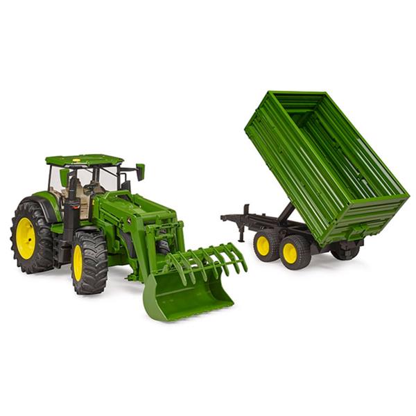 01 John Deere 7R 350 Frontlæsser m. anhænger